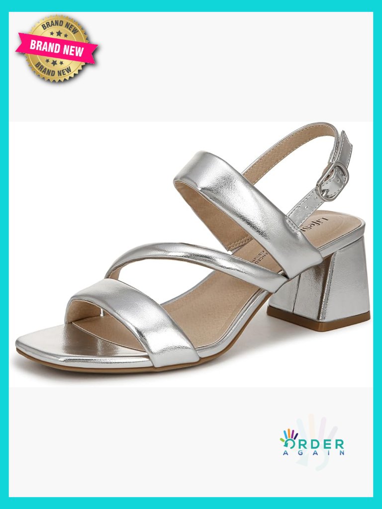 Strappy Block Heel Sandals Slingback Ankle Strap Dressy Comfort Casual Open Toe